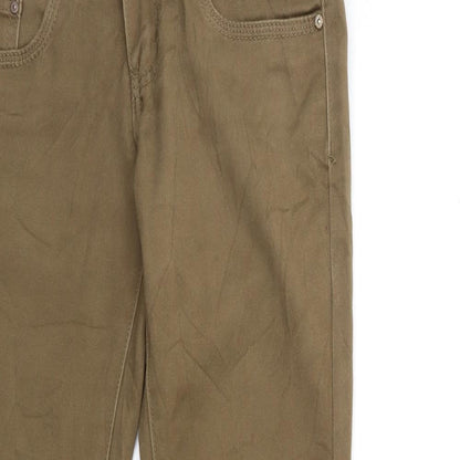 Womens UK Size 6 Toxik3 Regular Fit Skinny Brown Jeans