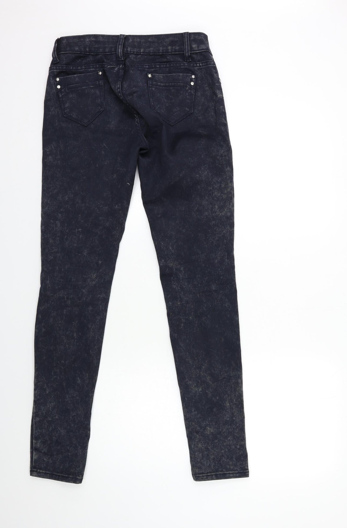 fashionyou Womens Blue  Denim Skinny Jeans Size 12 L32 in