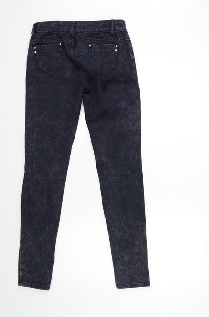 fashionyou Womens Blue  Denim Skinny Jeans Size 12 L32 in