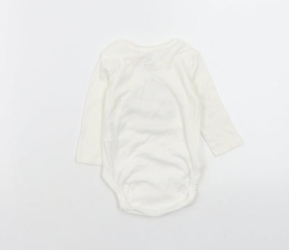 H&M Baby White   Babygrow One-Piece Size 0-3 Months