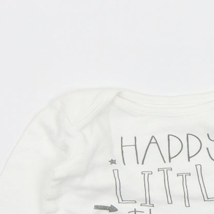 Studio Baby White   Basic T-Shirt Size 0-3 Months