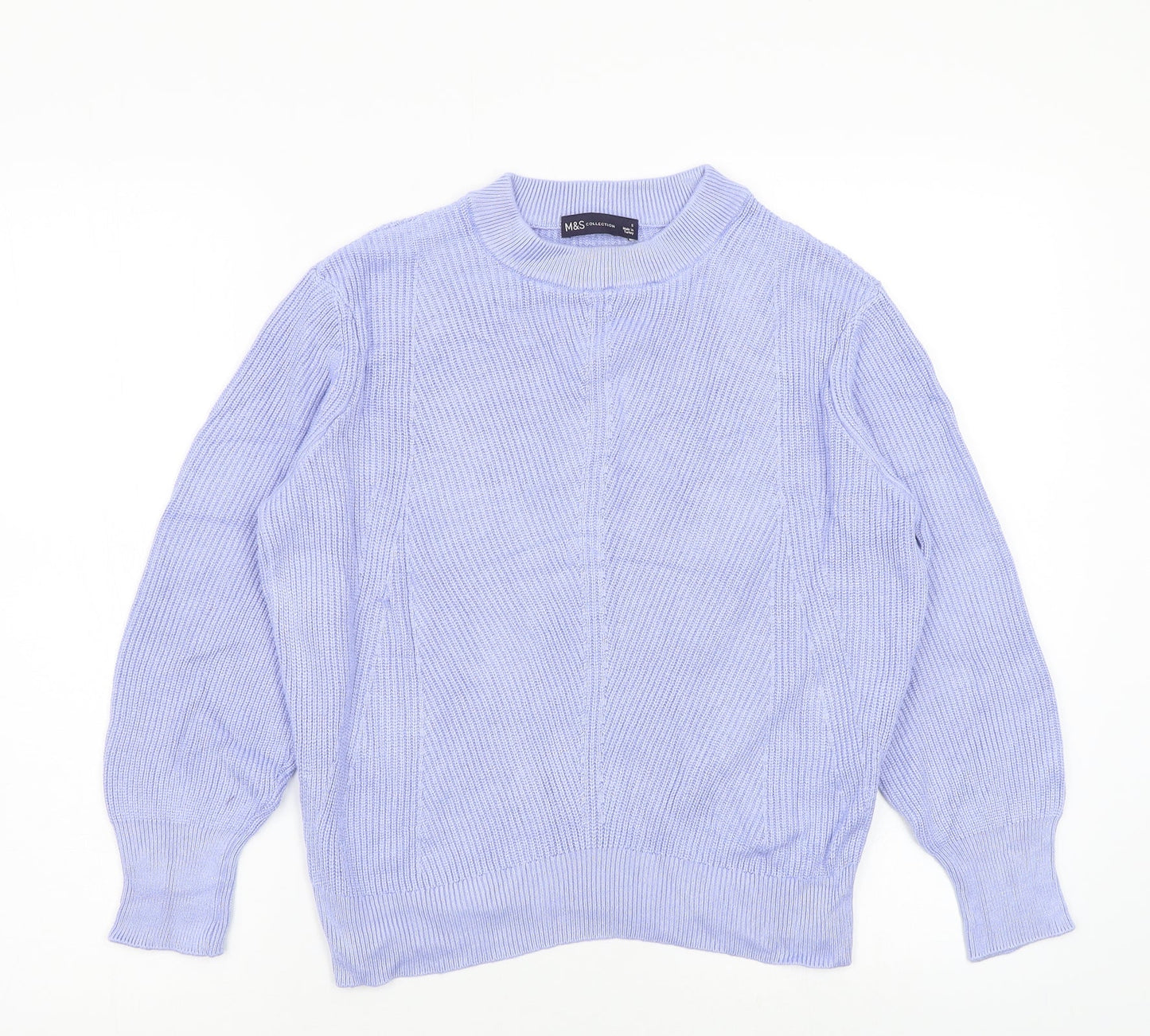 Womens UK Size S M&S Blue Pullover Jumper