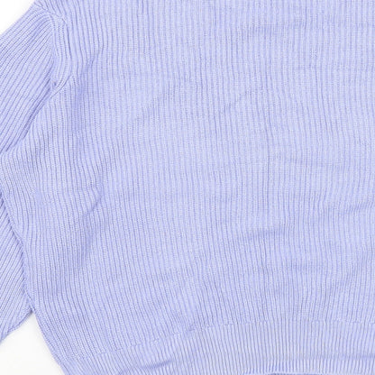 Womens UK Size S M&S Blue Pullover Jumper
