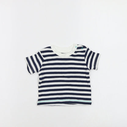 by very Girls Multicoloured Striped  Basic T-Shirt Size 0-3 Months
