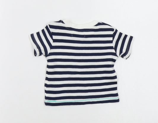 by very Girls Multicoloured Striped  Basic T-Shirt Size 0-3 Months