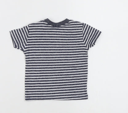 Primark Boys Multicoloured Striped  Basic T-Shirt Size 0-3 Months