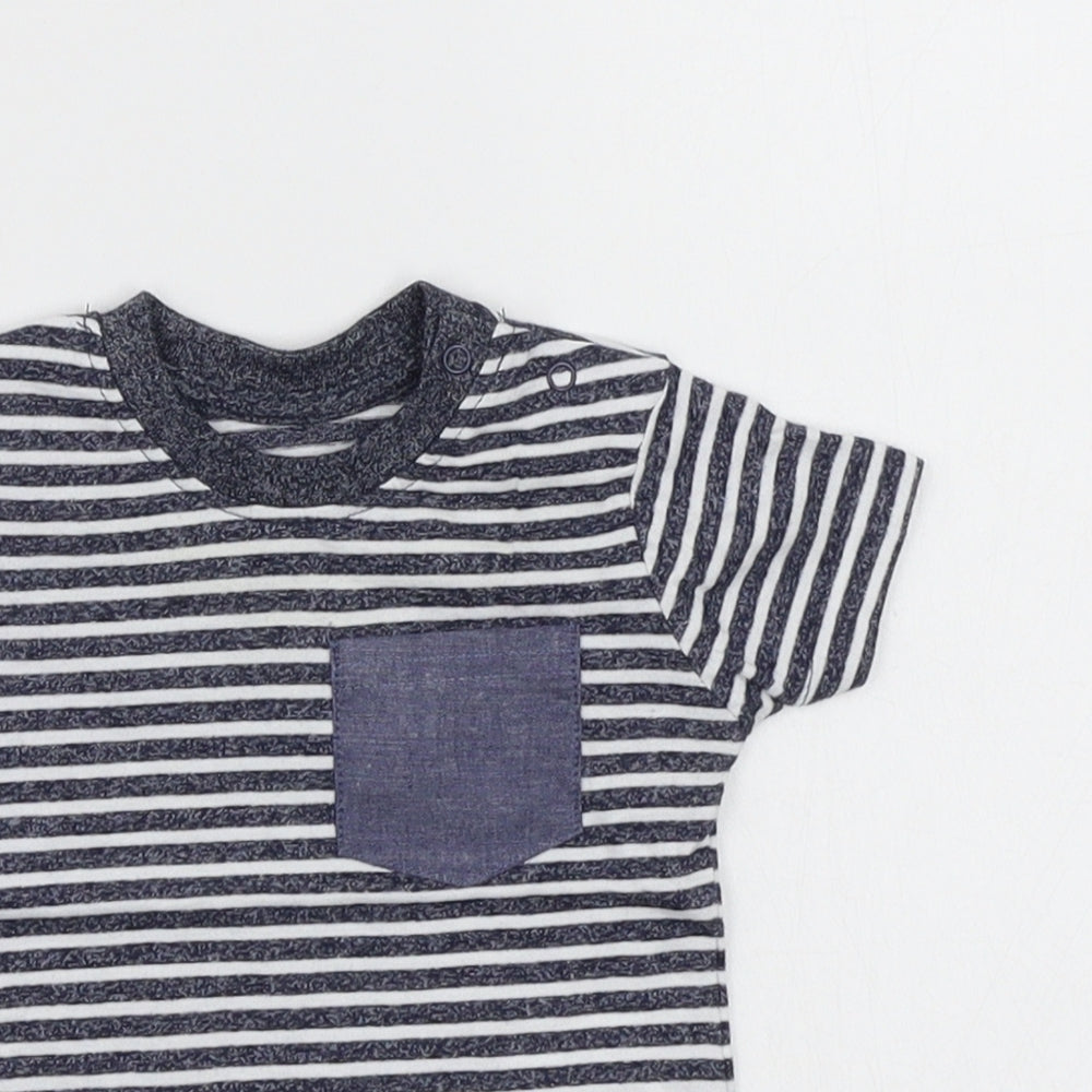Primark Boys Multicoloured Striped  Basic T-Shirt Size 0-3 Months