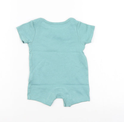 M&S Boys Green   Babygrow One-Piece Size 0-3 Months