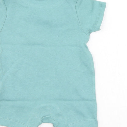 M&S Boys Green   Babygrow One-Piece Size 0-3 Months