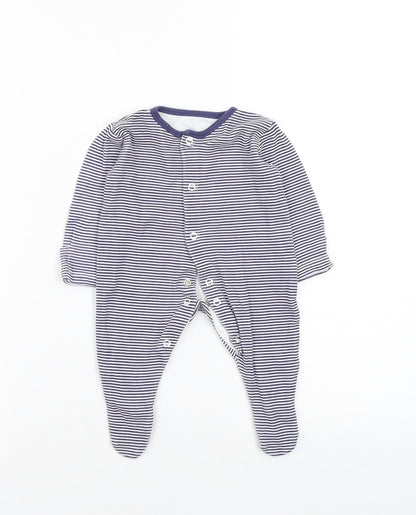 Asda George Boys Multicoloured Striped  Babygrow One-Piece Size 0-3 Months
