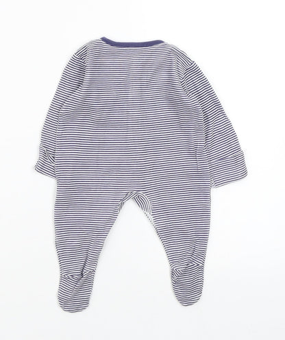 Asda George Boys Multicoloured Striped  Babygrow One-Piece Size 0-3 Months