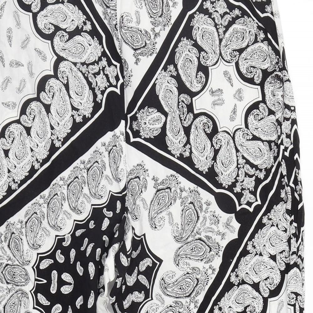 Select Womens Multicoloured Geometric  Trousers  Size 14 L28 in