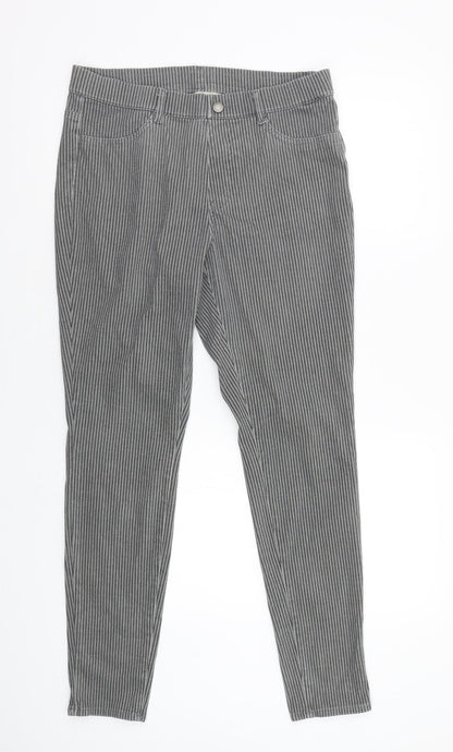 Womens UK Size S Preworn Regular Fit Jegging Multicoloured Trousers