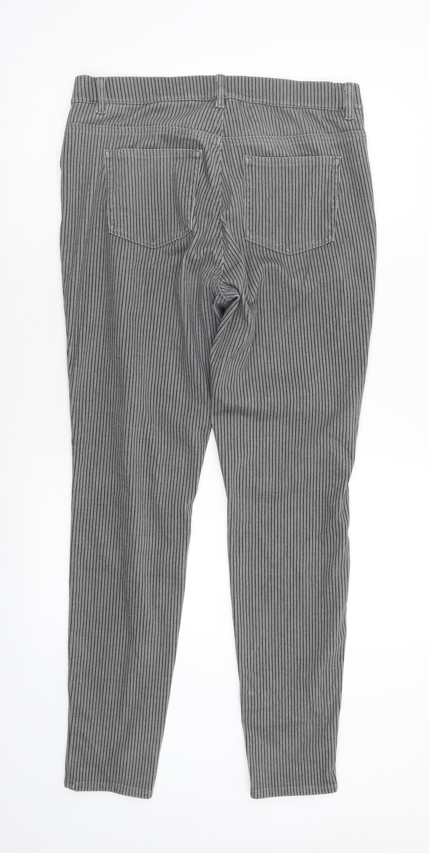 Womens UK Size S Preworn Regular Fit Jegging Multicoloured Trousers