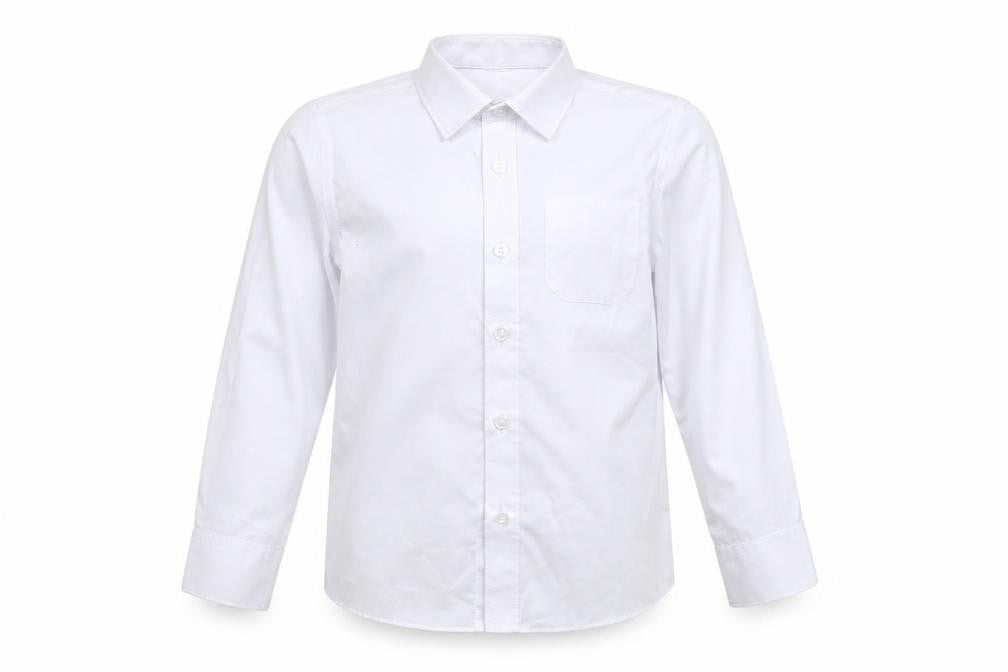 Marks and Spencer Boys White   Basic Button-Up Size 5-6 Years  - School