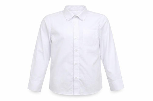 Marks and Spencer Boys White   Basic Button-Up Size 5-6 Years  - School