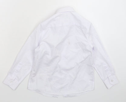 Marks and Spencer Boys White   Basic Button-Up Size 5-6 Years  - School