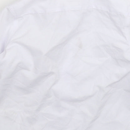 Marks and Spencer Boys White   Basic Button-Up Size 5-6 Years  - School