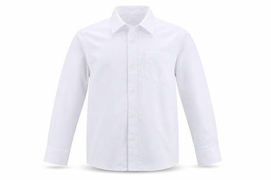 Marks and Spencer Boys White   Basic Button-Up Size 5-6 Years  - School
