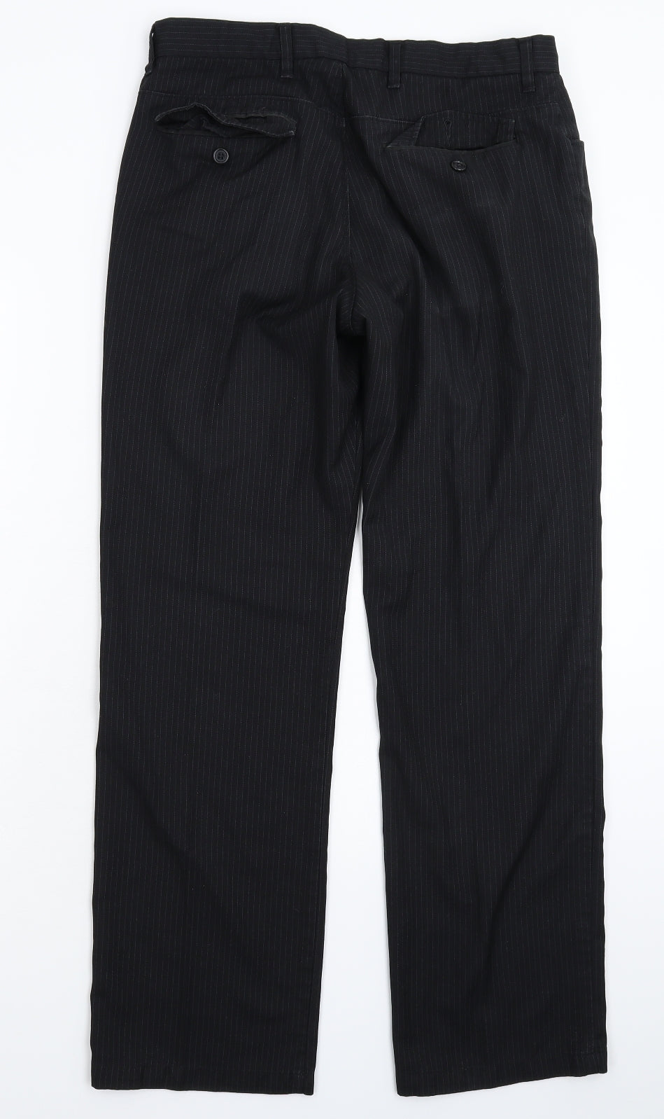 NEXT Mens Blue Striped  Dress Pants Trousers Size 32 L30 in