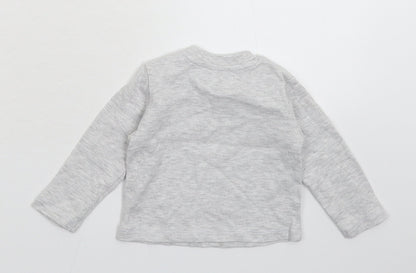 Very Baby Grey   Basic T-Shirt Size 3-6 Months