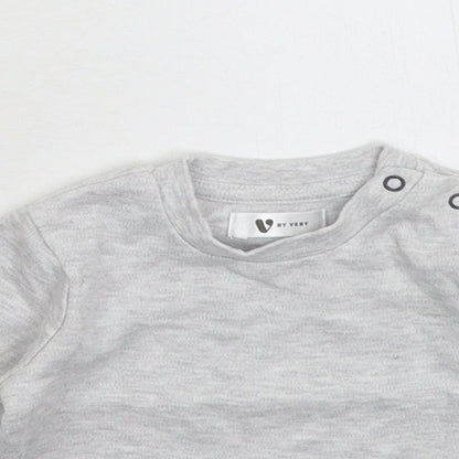 Very Baby Grey   Basic T-Shirt Size 3-6 Months