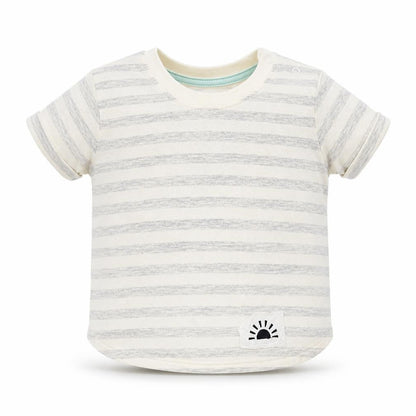 Primark Baby Grey Striped  Basic T-Shirt Size 3-6 Months