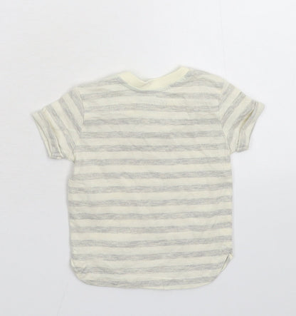 Primark Baby Grey Striped  Basic T-Shirt Size 3-6 Months