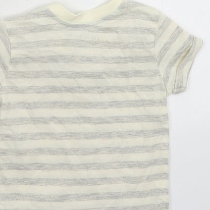 Primark Baby Grey Striped  Basic T-Shirt Size 3-6 Months
