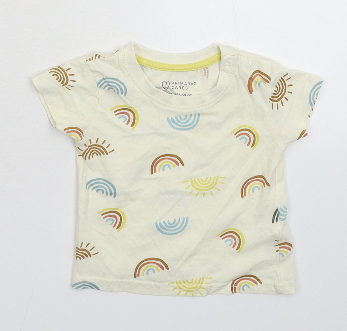 Primark Baby Yellow   Basic T-Shirt Size 3-6 Months