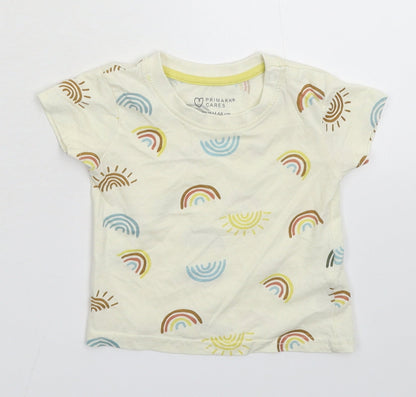 Primark Baby Yellow   Basic T-Shirt Size 3-6 Months
