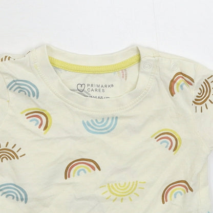 Primark Baby Yellow   Basic T-Shirt Size 3-6 Months