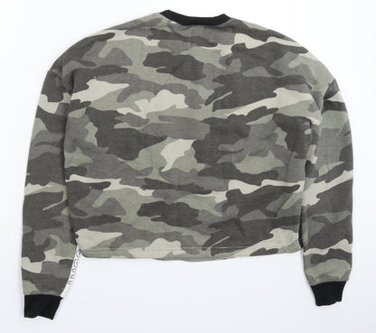 New Look Girls Multicoloured Camouflage  Pullover Sweatshirt Size 14-15 Years