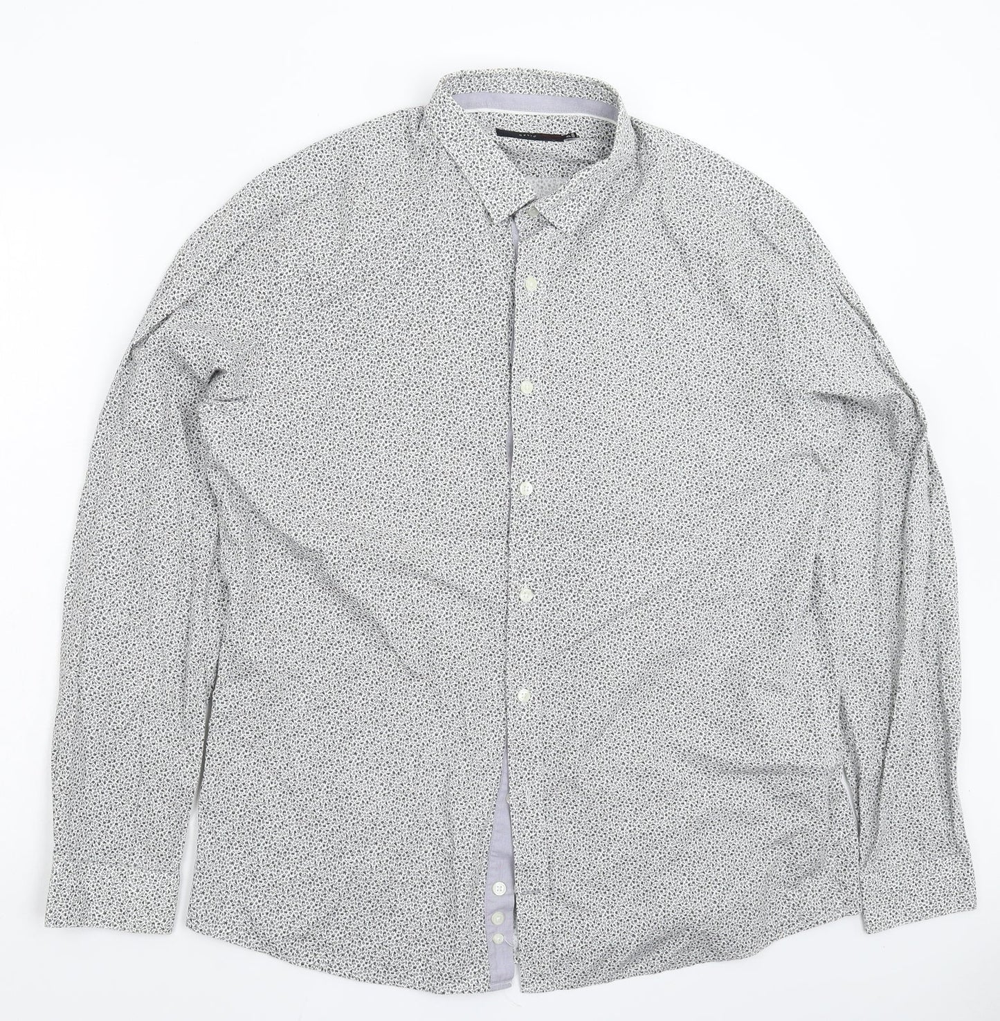 Mens UK Size XL celio* Multicoloured  Button-Up Long Sleeve Casual Shirt