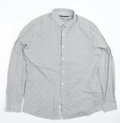 Mens UK Size XL celio* Multicoloured  Button-Up Long Sleeve Casual Shirt