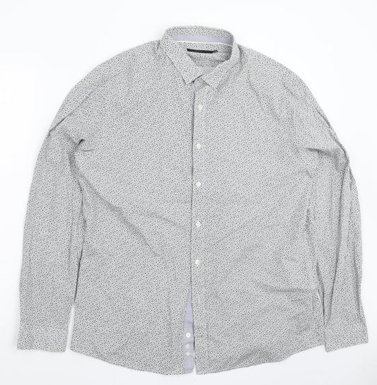 Mens UK Size XL celio* Multicoloured  Button-Up Long Sleeve Casual Shirt