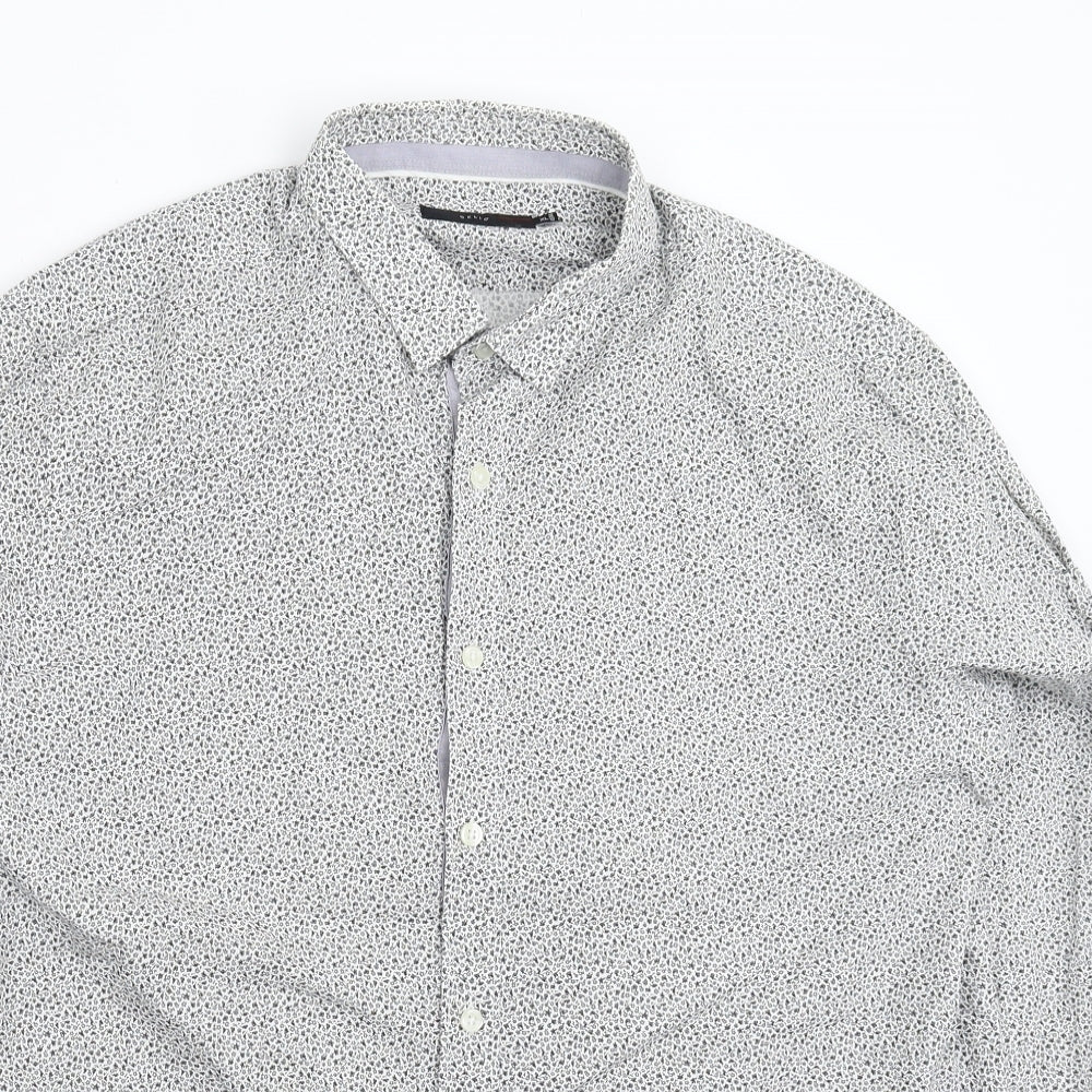 Mens UK Size XL celio* Multicoloured  Button-Up Long Sleeve Casual Shirt