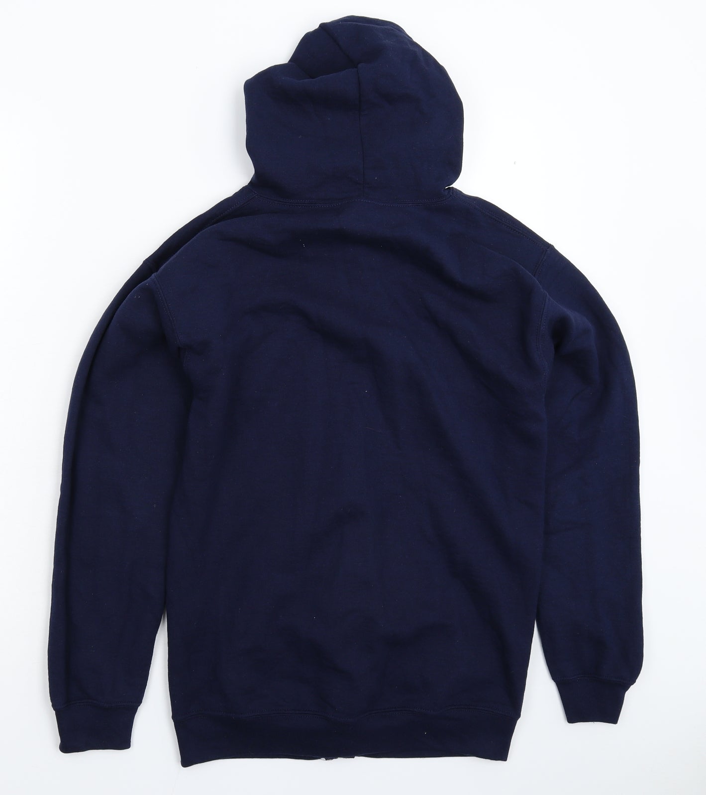 Mens UK Size S Gildan Blue Full Zip Hoodie
