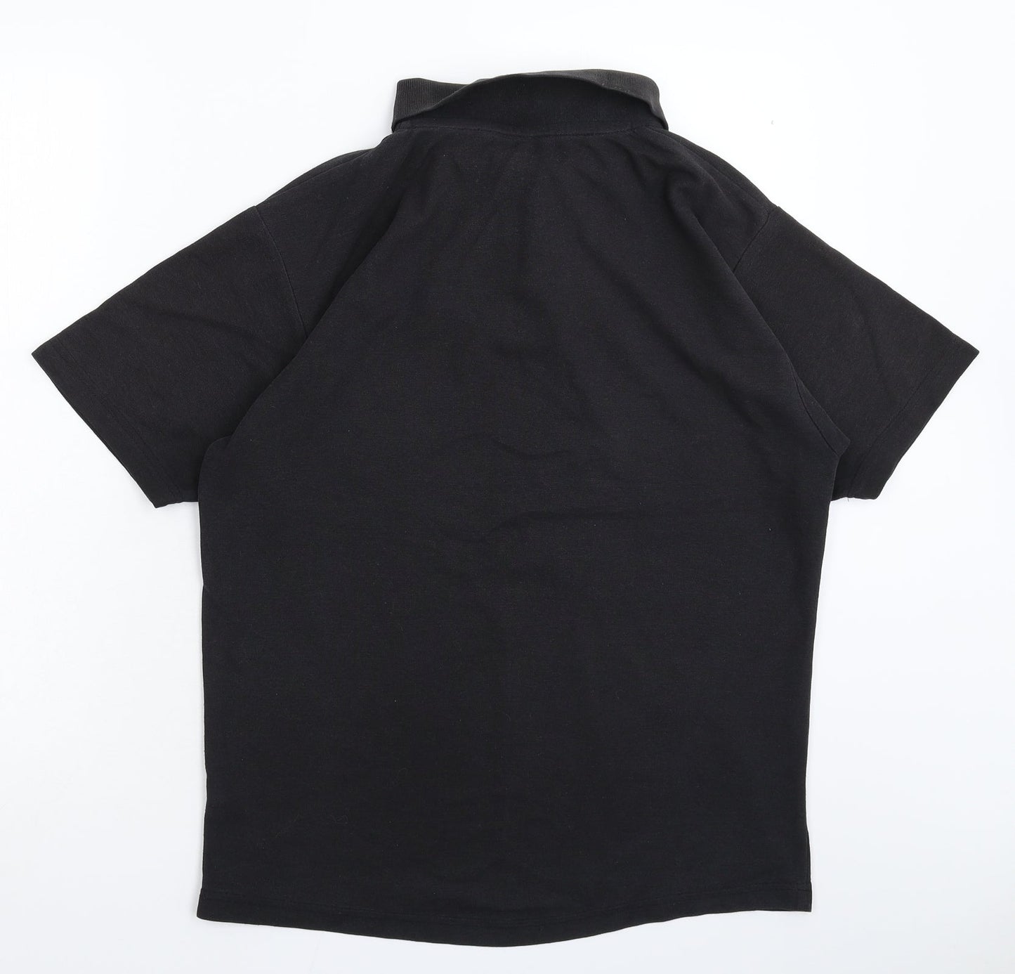 Active Mens Black    Polo Size M