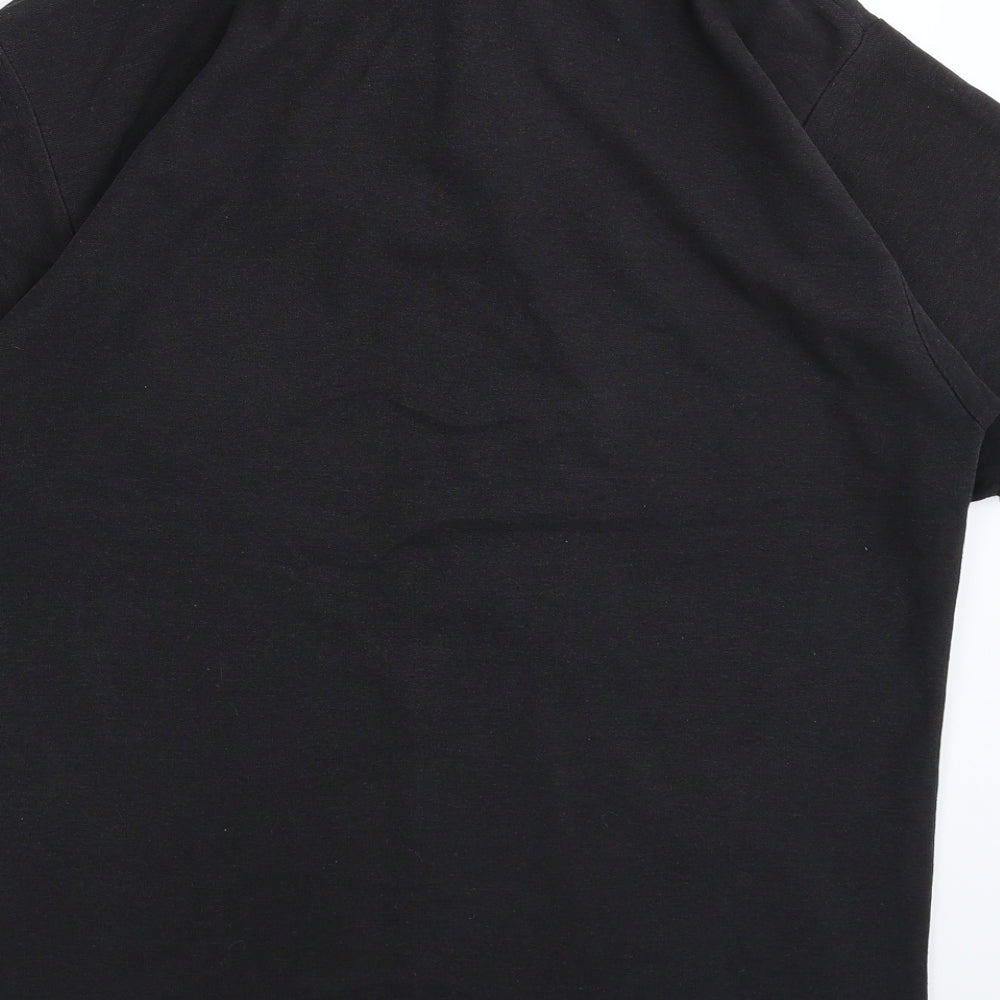 Active Mens Black    Polo Size M