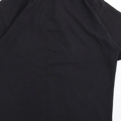 Active Mens Black    Polo Size M