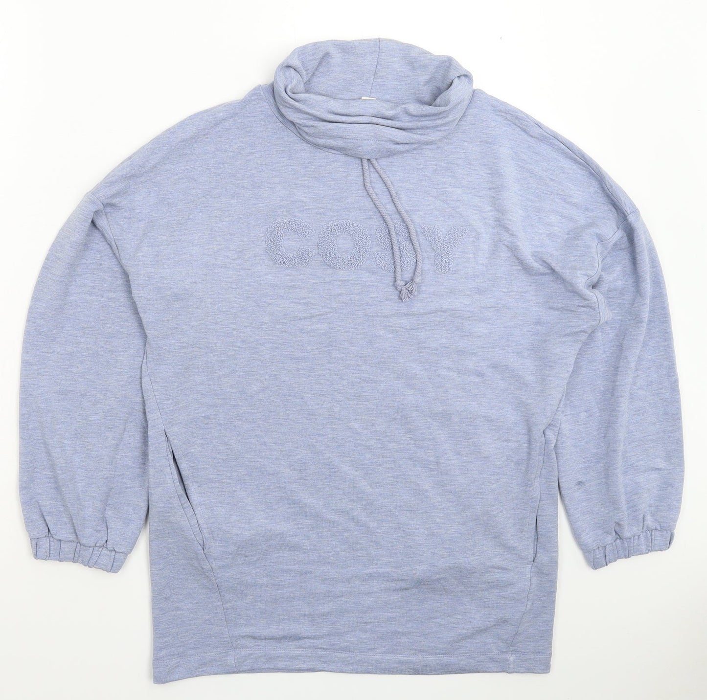 Womens UK Size 10 Marks and Spencer Blue Pullover Hoodie