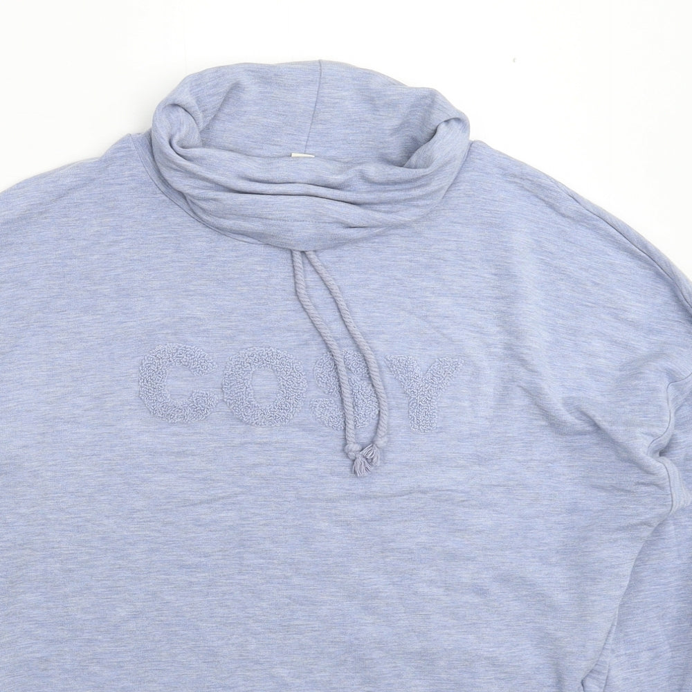 Womens UK Size 10 Marks and Spencer Blue Pullover Hoodie