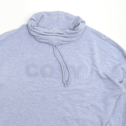 Womens UK Size 10 Marks and Spencer Blue Pullover Hoodie