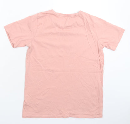 Marks and Spencer Boys Pink   Basic T-Shirt Size 13-14 Years