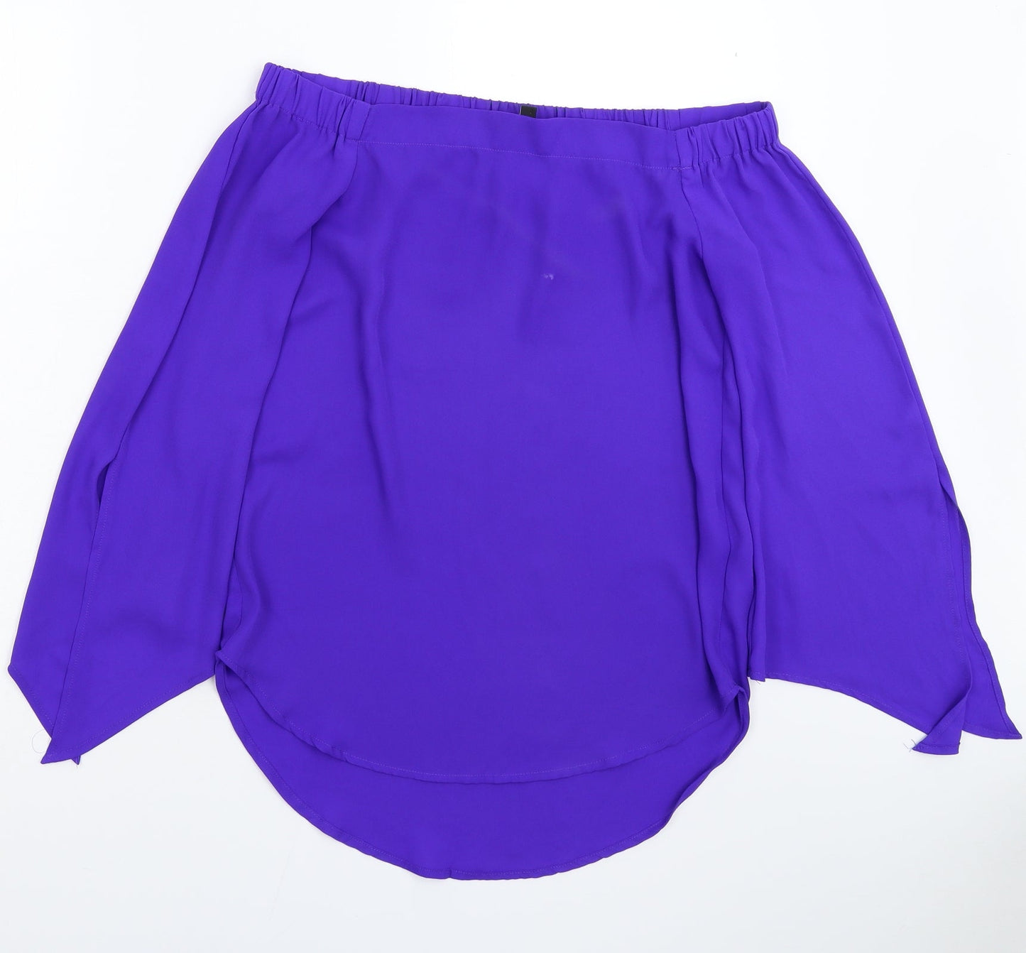 Womens UK Size 8 New Look Blue Basic Blouse