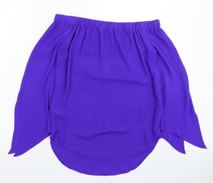 Womens UK Size 8 New Look Blue Basic Blouse