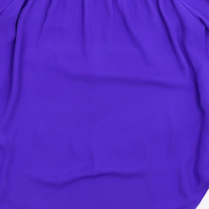 Womens UK Size 8 New Look Blue Basic Blouse