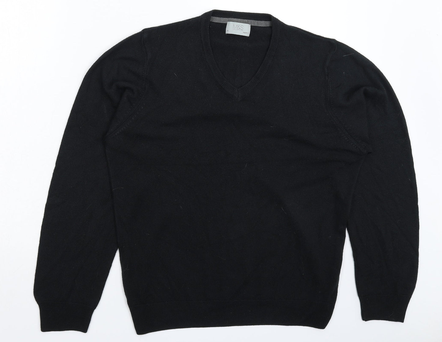Womens UK Size M Marks and Spencer Black Pullover Jumper
