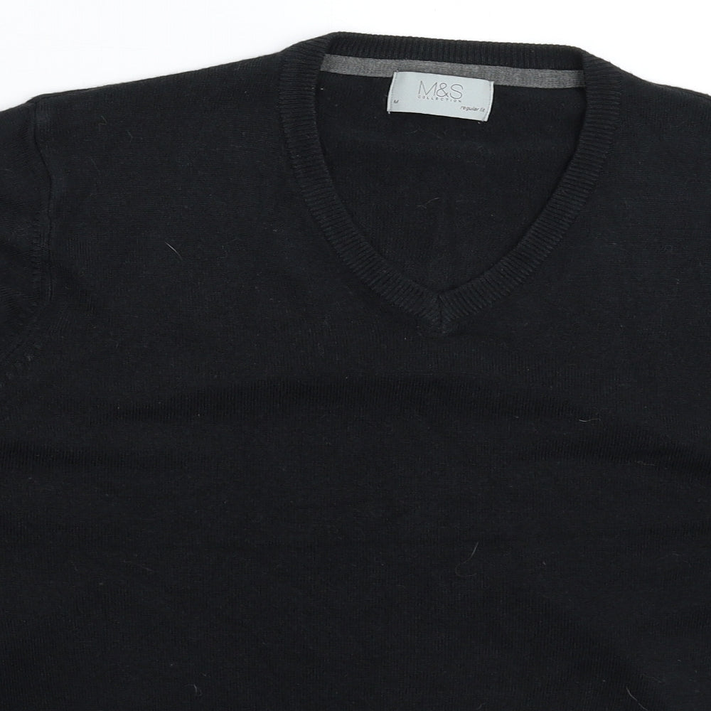 Womens UK Size M Marks and Spencer Black Pullover Jumper
